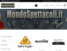 Tablet Screenshot of mondospettacoli.it